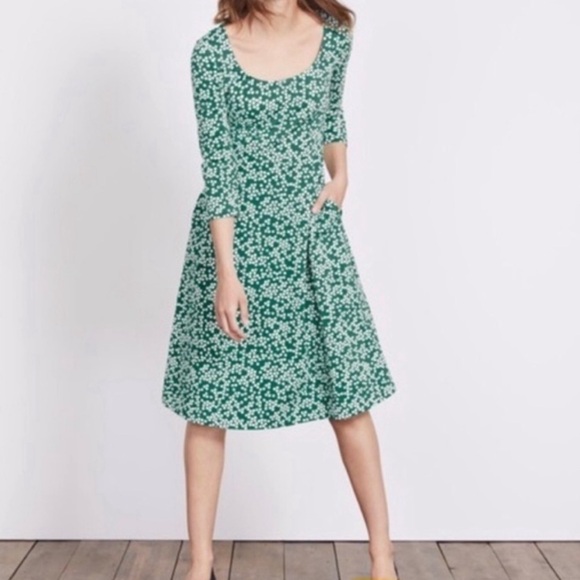 EUC Boden Fit and Flare Jersey Knit Julianna Ponte
Cotton Blend Dress Polka Dot - Picture 6 of 7